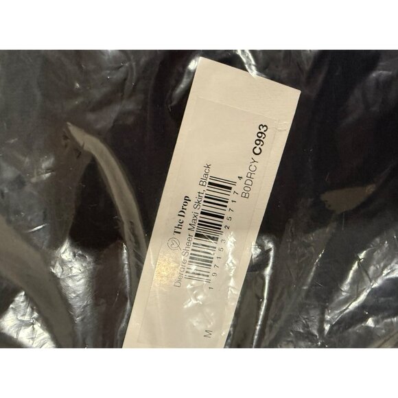 The Drop Womens Black Midi Skirt Medium Recycled Polyester Blend - Picture 6 of 6